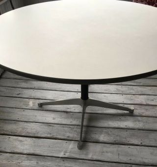 CHARLES EAMES HERMAN MILLER DINING TABLE Mid Century Mod 48” ROUND RARE ONE 4