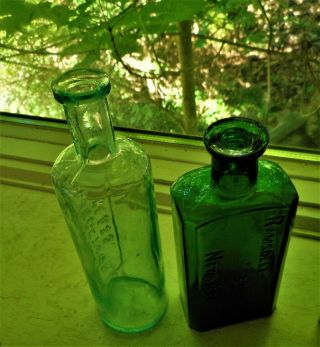 Green,  Druggist Bottle: RAMSDELL 5th AVE,  N.  Y. ,  Balto.  Made - Carr - Lowrey. 7