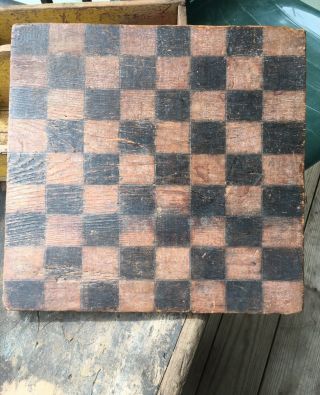 Antique Or Vintage Wood Checker Board Aafa