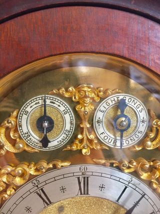 Antique W&H Oak Cased Bracket Clock With 9 Gongs.  C1880 2