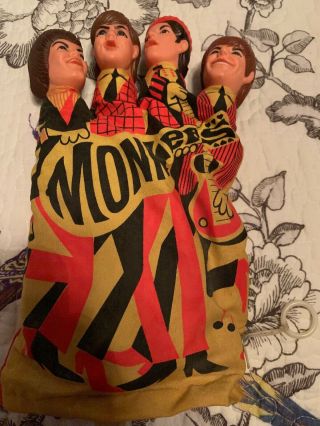 1967 Mattel The Monkees Tv Show Talking Hand Puppet