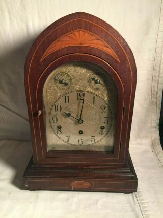 Antique 17 " Kiezle Westminster Chime Bracket Mantle Clock 8 Day 1900s Repair
