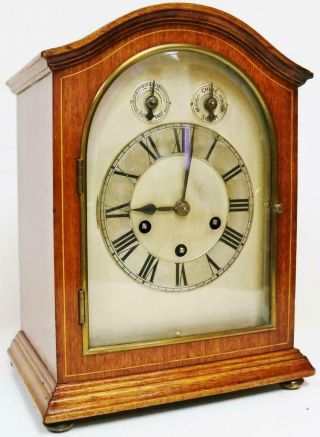Antique Westminster Chime Musical Bracket Clock Musical German 8Day Mantel Clock 2