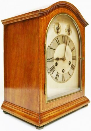 Antique Westminster Chime Musical Bracket Clock Musical German 8Day Mantel Clock 5