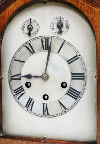 Antique Westminster Chime Musical Bracket Clock Musical German 8Day Mantel Clock 9