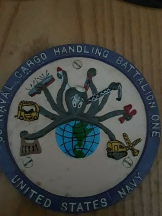 Us Navy Ship Plaque Hand Painted