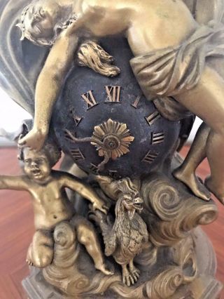 French 18th/19 Century Globe Clock Goddess Diana MUSEUM PIECE QUALITY 10