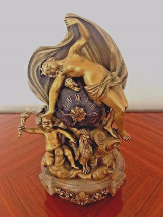 French 18th/19 Century Globe Clock Goddess Diana Museum Piece Quality