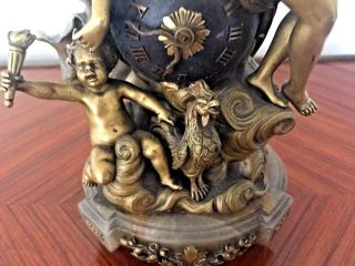 French 18th/19 Century Globe Clock Goddess Diana MUSEUM PIECE QUALITY 7