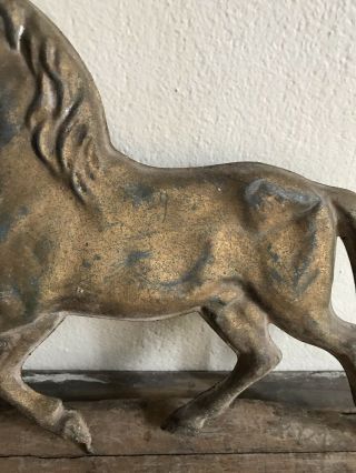 FOLKY Old Antique Tin Horse Weathervane Fragment Old Paint Folk Art AAFA 7