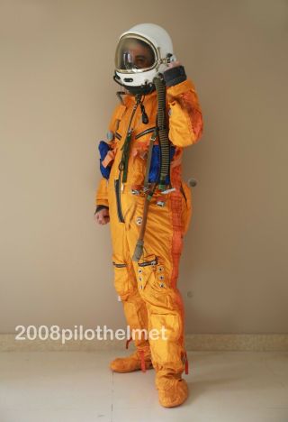 SPACESUIT FLIGHT HELMET AIRTIGHT ASTRONAUT PILOT HELMET FLYING SUIT - P - 7 10