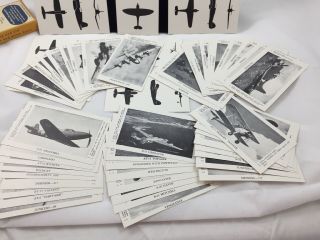 Plane Packet Flash Cards Vintage World War II WW - 2 COMPLETE Cards Are Pristine 11