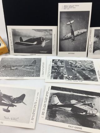 Plane Packet Flash Cards Vintage World War II WW - 2 COMPLETE Cards Are Pristine 7