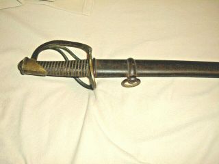 1845 Civil War Calvary Sword,  Scaboard,  Belt & Belt Buckle Ames Cabotville