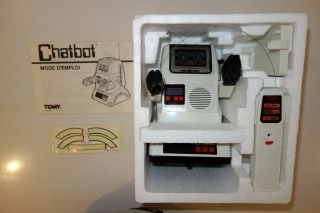 1980 ' s TOMY CHATBOT REMOTE CONTROL ROBOT - 100 COMPLETE,  AND NEAR 4