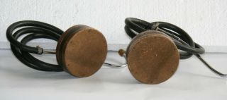 Vintage GEOPHONE LEAK DETECTOR,  with Wood Carrying Case, 9