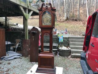Antique Tall Case Clock by Shreve Crump & Low Boston Grandfather 12