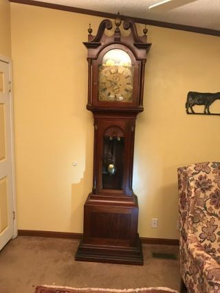 Antique Tall Case Clock By Shreve Crump & Low Boston Grandfather