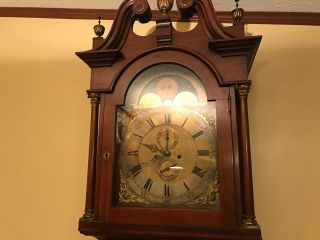 Antique Tall Case Clock by Shreve Crump & Low Boston Grandfather 5