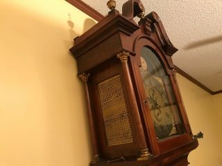 Antique Tall Case Clock by Shreve Crump & Low Boston Grandfather 9