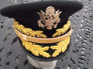 U.  S.  Army General Officer Dress Blue Hat,  Bullion Braid