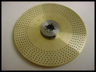 Index Plate Brass - Sherline - Watchmaker - Clockmaker Lathe 1/4 " X 3.  875 " Usa