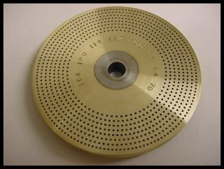 Index Plate Brass - Sherline - Watchmaker - Clockmaker Lathe 1/4 