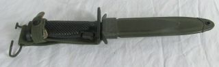 Vintage Vietnam Imperial Us M6 M8a1 Combat Knife Bayonet Military Scabbard Old