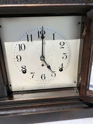 1910 ' s Antique Seth Thomas Mantel Shelf Bracket Clock Correctly 4