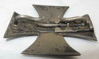 WWI German 800 Silver EK1 KMST DRGM Mouse Trap Iron Cross RARE 10