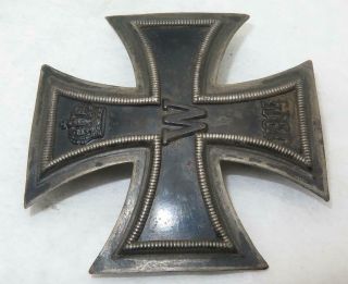 WWI German 800 Silver EK1 KMST DRGM Mouse Trap Iron Cross RARE 11