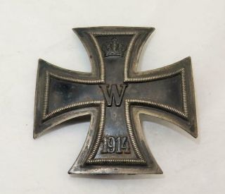 WWI German 800 Silver EK1 KMST DRGM Mouse Trap Iron Cross RARE 2