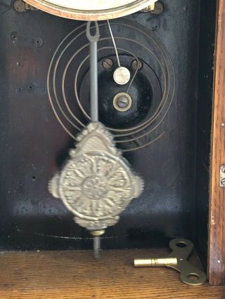 RARE,  VINTAGE 1890s GILBERT CLOCK CITIZEN No.  20 SHELF MANTLE WITH CHIME ANTIQUE 11