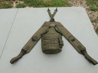 Vietnam Era 1974 1975 Us Army Usmc Nylon Canteen Cup Cover And Suspenders