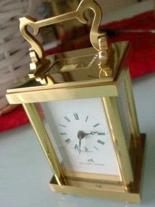 FANTASTIC SWISS MINIATURE CARRIAGE CLOCK BY MATTHEW NORMAN MINTED 2