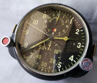 Military Aviation Clock CHRONOGRAPH AChS - 1,  MiG - 29,  helicopter MI - 8 4