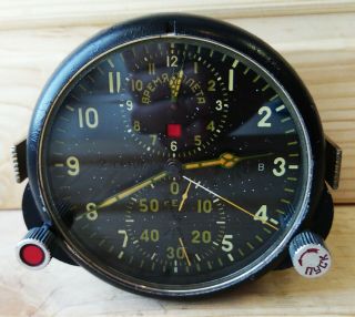 Military Aviation Clock CHRONOGRAPH AChS - 1,  MiG - 29,  helicopter MI - 8 6