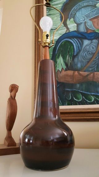 Vintage Martz Marshall Studios Ceramic Lamp Mid Century