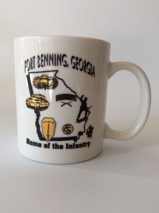 Fort Benning,  Georgia - Home Of The Infantry - Coffee Cup,  Mug - Military