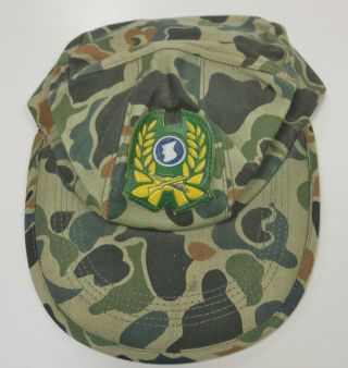 Rok Republic Of Korea Hbt Camo Cap Vintage Marked 6 7/8