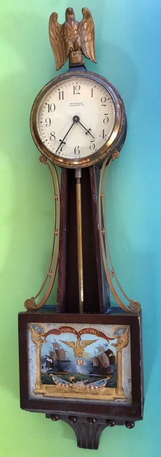 Bowman Lancaster Pa Banjo Clock Perry 