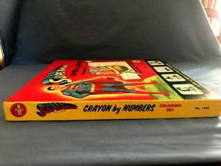 VINTAGE SUPERMAN CRAYON BY NUMBERS SET (1954) 6