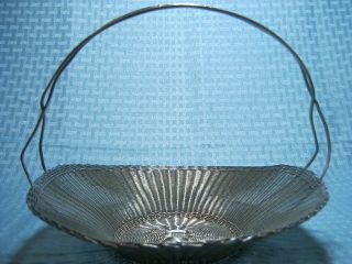 Antique Chinese Export Silver Woven Basket Zeewo Shanghai 314g
