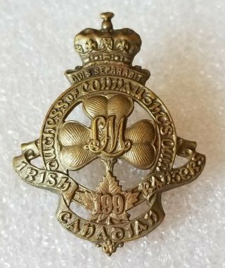 199th Battalion - Irish Canadian Rangers - Cef Wwi - Canadian Cap Badge