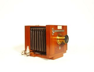 Tiny,  1890 Rochester Optical 4 x 5 Wood Tailboard Camera Outfit 2