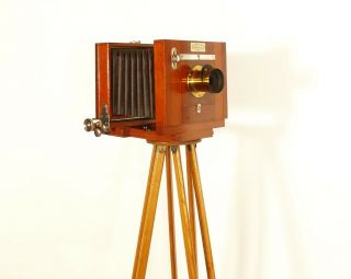 Tiny,  1890 Rochester Optical 4 x 5 Wood Tailboard Camera Outfit 4