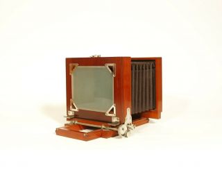 Tiny,  1890 Rochester Optical 4 x 5 Wood Tailboard Camera Outfit 7
