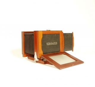 Tiny,  1890 Rochester Optical 4 x 5 Wood Tailboard Camera Outfit 8