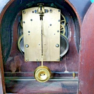 Antique Ansonia Clock Co PRECISIA 4 Tabour Mantle Clock 8 Day 12