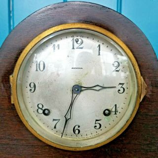 Antique Ansonia Clock Co PRECISIA 4 Tabour Mantle Clock 8 Day 2
